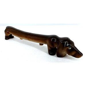 Dachshund Salt & Pepper Shaker Long Dog Japan One Piece Both Seasonings Ceramic
